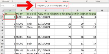 Đánh số thứ tự bằng hàm MAX